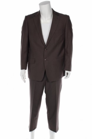 Мъжки костюм C.Comberti, Размер L, Цвят Бежов, 72% полиестер, 20% вискоза, 8% вълна, Цена 113,00 лв.