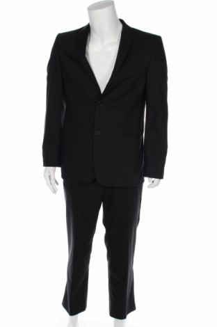 Мъжки костюм Ted Baker, Размер L, Цвят Черен, Вълна, Цена 207,00 лв.