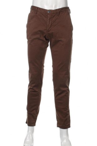 Мъжки панталон Massimo Dutti, Размер M, Цвят Кафяв, 97% памук, 3% еластан, Цена 60,00 лв.