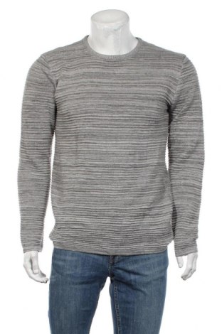 Мъжки пуловер ! Solid, Размер L, Цвят Сив, 50% памук, 50% акрил, Цена 53,00 лв.