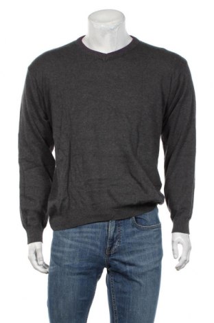 Мъжки пуловер C.Comberti, Размер L, Цвят Сив, Памук, Цена 36,00 лв.