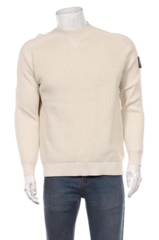 Мъжки пуловер Calvin Klein Jeans, Размер M, Цвят Бежов, Памук, Цена 125,95 лв.