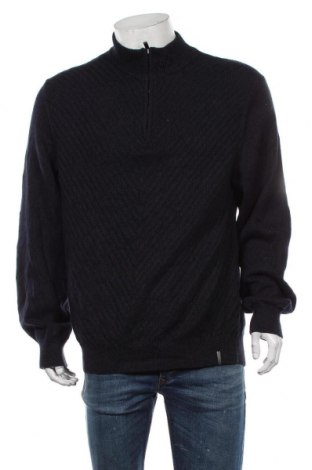 Męski sweter Calvin Klein Jeans, Rozmiar XL, Kolor Niebieski, Bawełna, Cena 239,89 zł