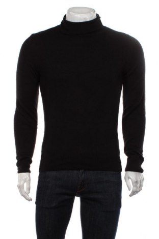 Мъжки пуловер Defacto, Размер S, Цвят Черен, Акрил, Цена 36,00 лв.