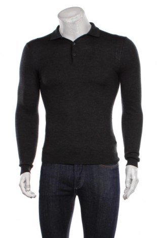 Мъжки пуловер H&M, Размер S, Цвят Сив, Вълна, Цена 53,00 лв.