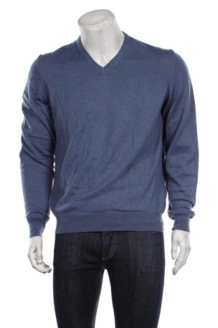 Pánsky sveter  Hackett, Veľkosť XL, Farba Modrá, 70% merino , 20% hodváb , 10% kašmír, Cena  55,00 €