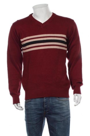 Мъжки пуловер Harrison, Размер L, Цвят Червен, Памук, Цена 38,00 лв.