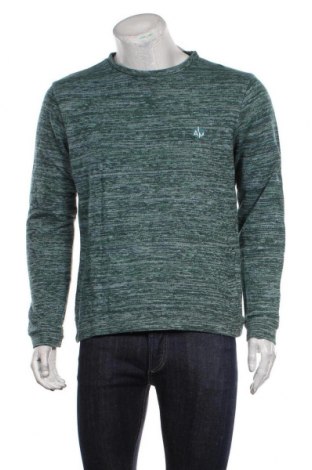 Мъжки пуловер Jbc, Размер L, Цвят Зелен, 75% памук, 25% полиестер, Цена 36,00 лв.