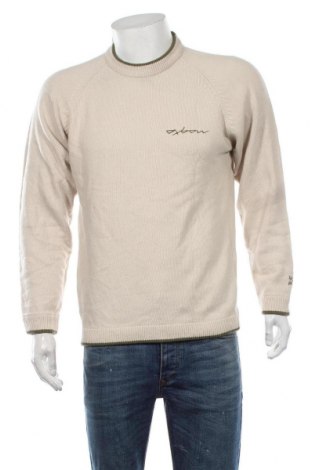 Мъжки пуловер Oxbow, Размер S, Цвят Бежов, 52% памук, 48% вълна, Цена 53,00 лв.
