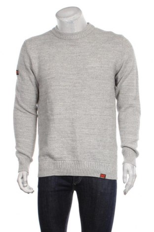 Мъжки пуловер Superdry, Размер XL, Цвят Сив, Памук, Цена 75,00 лв.
