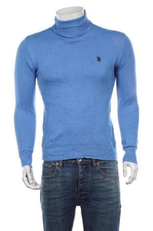 Męski sweter U.S. Polo Assn., Rozmiar S, Kolor Niebieski, 70% bawełna, 30% poliamid, Cena 310,26 zł