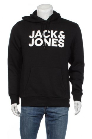 Ανδρικό φούτερ Jack & Jones, Μέγεθος L, Χρώμα Μαύρο, 70% βαμβάκι, 30% πολυεστέρας, Τιμή 24,74 €