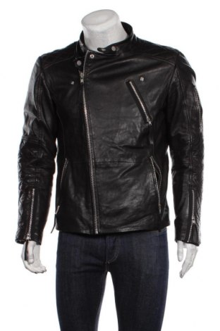 Pánska kožená bunda  Freaky Nation, Veľkosť M, Farba Čierna, Pravá koža , Cena  126,98 €