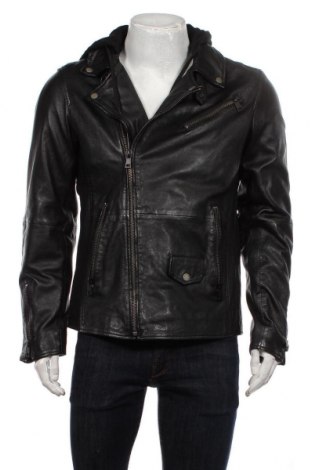 Pánska kožená bunda  Freaky Nation, Veľkosť M, Farba Čierna, Pravá koža , Cena  130,34 €