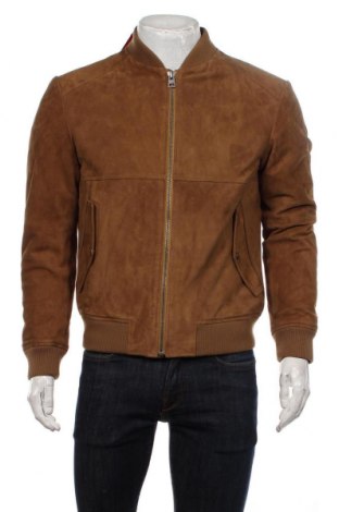 Pánska kožená bunda  Hugo Boss, Veľkosť M, Farba Béžová, Prírodný velur , Cena  378,27 €
