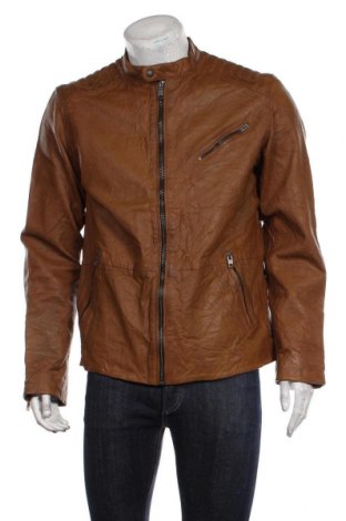 Pánska kožená bunda  Jack & Jones, Veľkosť XL, Farba Hnedá, Pravá koža , Cena  111,96 €