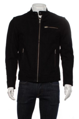 Pánska kožená bunda  Selected Homme, Veľkosť M, Farba Čierna, Prírodný velur , Cena  130,34 €