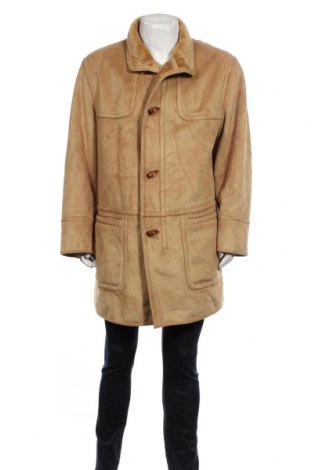Мъжко палто, Размер XL, Цвят Кафяв, 62% акрил, 35% полиестер, 3% полиуретан, Цена 140,00 лв.