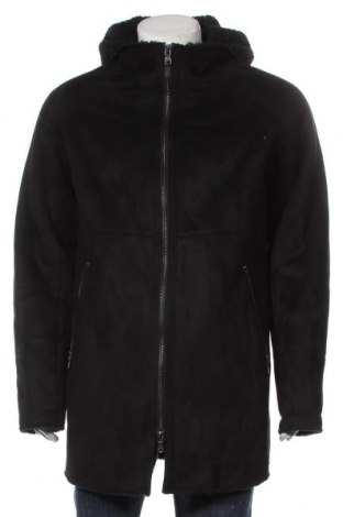 Мъжко палто IKKS, Размер XXL, Цвят Черен, Полиестер, Цена 291,60 лв.