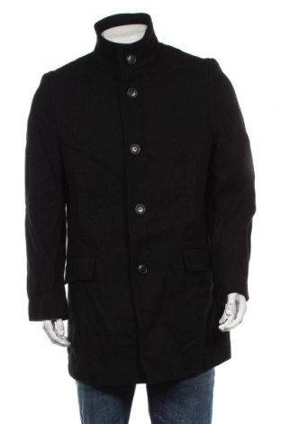 Мъжко палто Selected Homme, Размер XL, Цвят Черен, 80% вълна, 20% полиамид, Цена 119,00 лв.