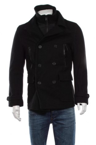 Palton de bărbați Zara Man, Mărime M, Culoare Negru, Poliester, Preț 250,00 Lei