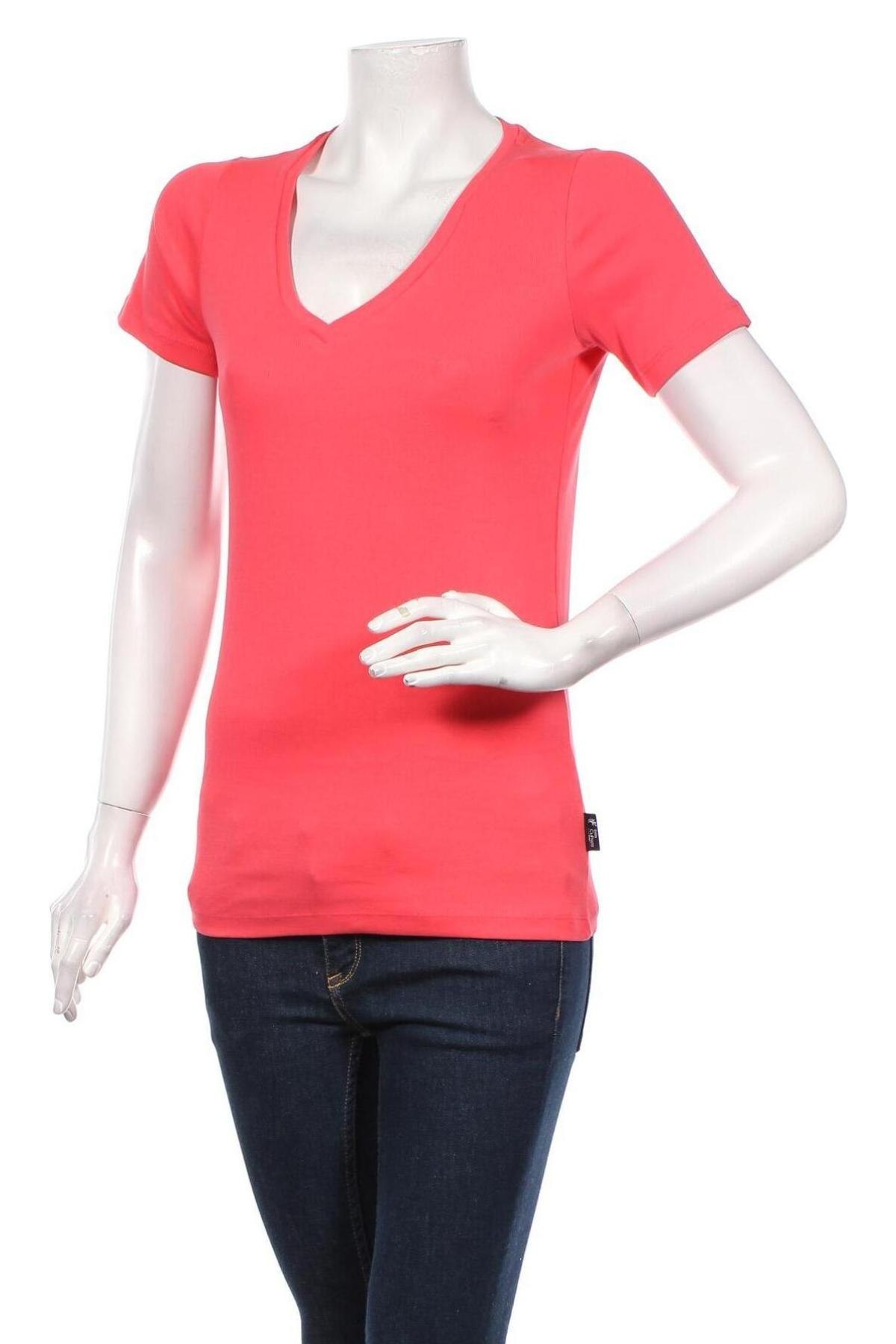 Γυναικείο t-shirt Denim Culture, Μέγεθος M, Χρώμα Ρόζ , Βαμβάκι, Τιμή 19,67 €