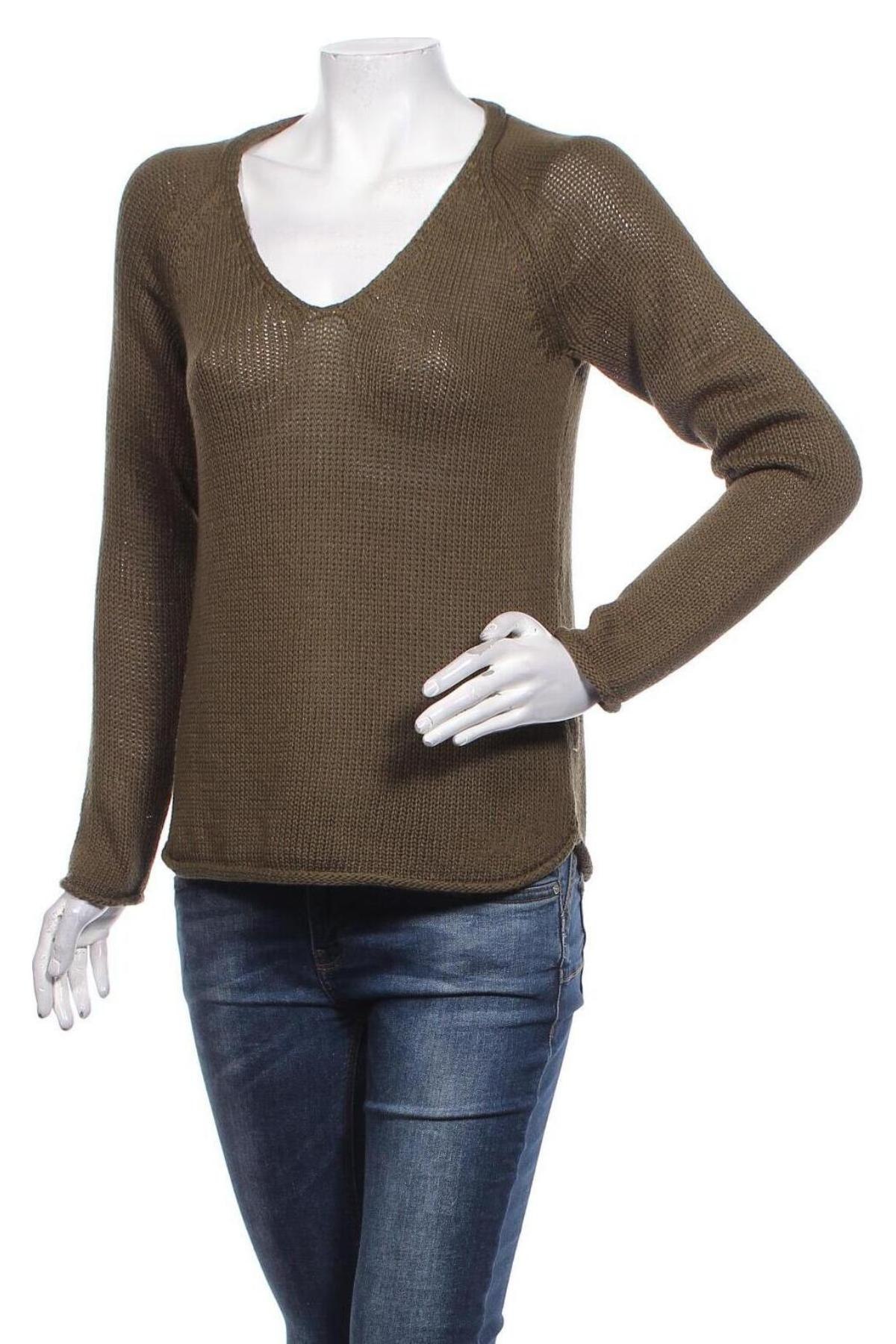 Дамски пуловер H&M, Размер XS, Цвят Зелен, Цена 53,00 лв.