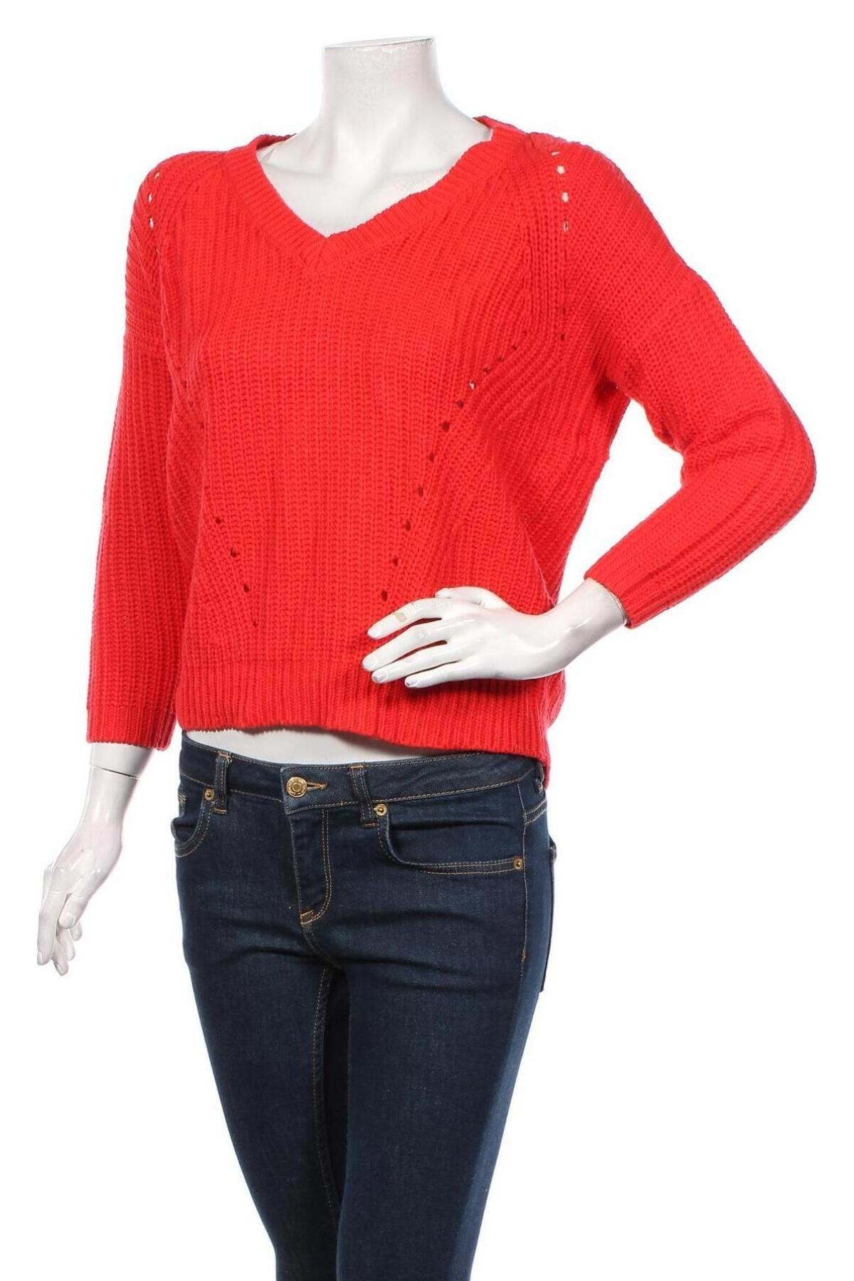 Дамски пуловер Pigalle, Размер XS, Цвят Червен, Цена 36,00 лв.