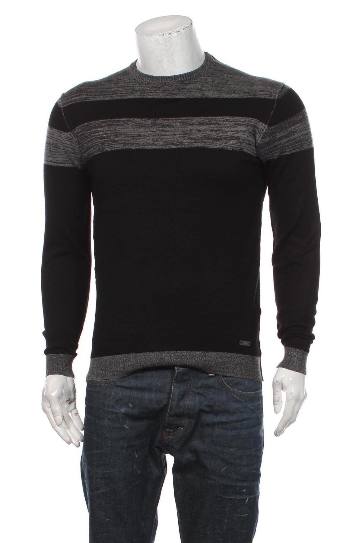 Ανδρικό πουλόβερ Sseinse, Μέγεθος M, Χρώμα Μαύρο, Τιμή 4,18 €