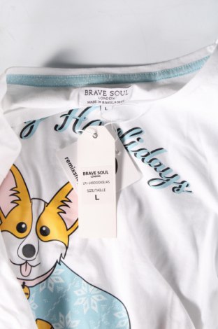 Damen Shirt Brave Soul, Größe L, Farbe Weiß, Preis 3,34 €