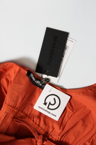 Дамска блуза Fashion Union, Размер XXS, Цвят Оранжев, Цена 9,36 лв.