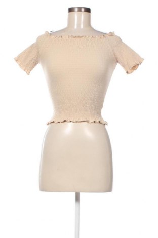 Дамска блуза H&M, Размер XS, Цвят Бежов, Цена 31,00 лв.