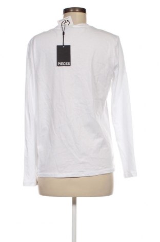 Γυναικεία μπλούζα Pieces, Μέγεθος S, Χρώμα Λευκό, Τιμή 4,12 €