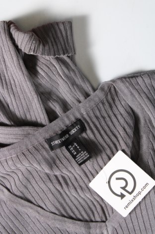 Γυναικεία μπλούζα Streetwear Society, Μέγεθος L, Χρώμα Γκρί, Τιμή 9,62 €