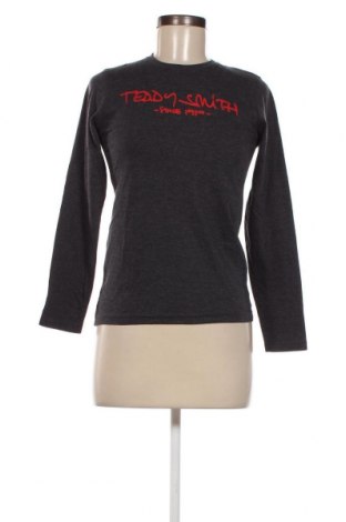 Γυναικεία μπλούζα Teddy Smith, Μέγεθος M, Χρώμα Γκρί, Τιμή 4,08 €