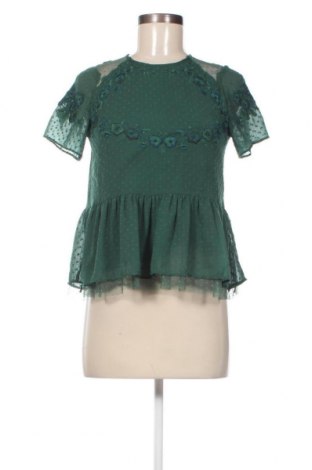 Bluză de femei Zara Trafaluc, Mărime XS, Culoare Verde, Preț 38,27 Lei