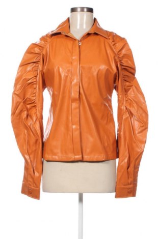 Γυναικείο δερμάτινο πουκάμισο Amylynn, Μέγεθος S, Χρώμα Πορτοκαλί, Τιμή 52,58 €