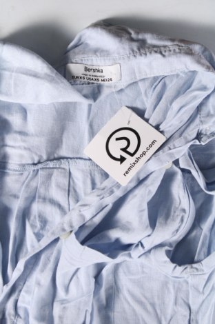 Γυναικείο πουκάμισο Bershka, Μέγεθος XS, Χρώμα Μπλέ, Τιμή 15,46 €