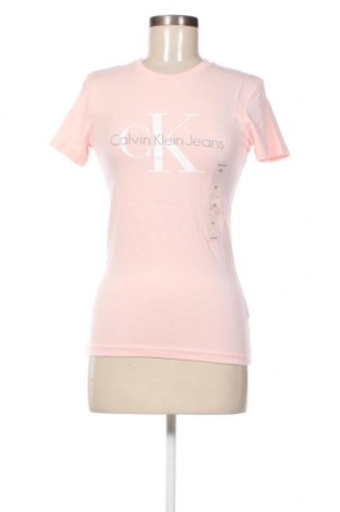Damen T-Shirt Calvin Klein Jeans, Größe XS, Farbe Rosa, Preis 27,84 €