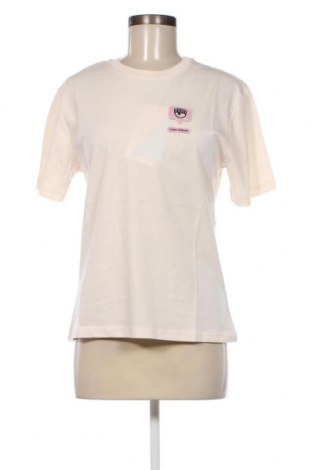 Γυναικείο t-shirt Chiara Ferragni, Μέγεθος XS, Χρώμα Εκρού, Τιμή 35,05 €