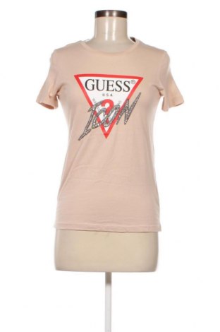Γυναικείο t-shirt Guess, Μέγεθος XS, Χρώμα  Μπέζ, Τιμή 32,47 €