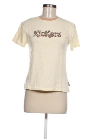 Damen T-Shirt Kickers, Größe XS, Farbe Beige, Preis 17,01 €