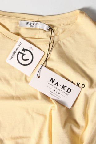 Дамска тениска NA-KD, Размер XS, Цвят Жълт, Цена 10,23 лв.