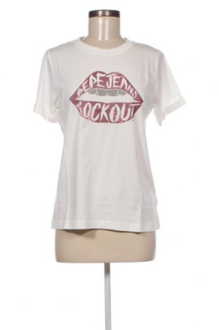 Γυναικείο t-shirt Pepe Jeans, Μέγεθος M, Χρώμα Λευκό, Τιμή 29,90 €