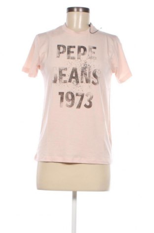Damen T-Shirt Pepe Jeans, Größe S, Farbe Aschrosa, Preis 29,90 €