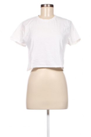 Damen T-Shirt Stradivarius, Größe M, Farbe Weiß, Preis 9,05 €