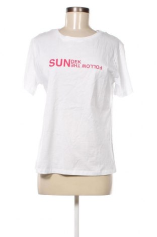Γυναικείο t-shirt Sundek, Μέγεθος S, Χρώμα Λευκό, Τιμή 35,05 €