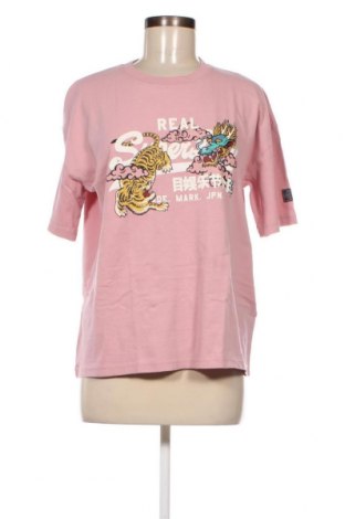 Damen T-Shirt Superdry, Größe M, Farbe Rosa, Preis 18,04 €