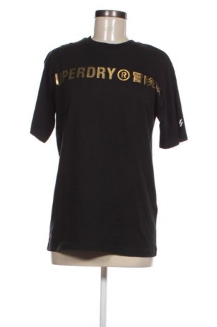Γυναικείο t-shirt Superdry, Μέγεθος S, Χρώμα Μαύρο, Τιμή 18,04 €