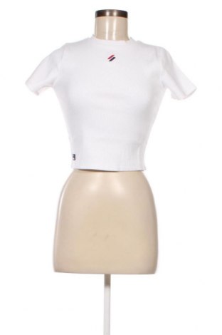 Γυναικείο t-shirt Superdry, Μέγεθος S, Χρώμα Λευκό, Τιμή 18,04 €